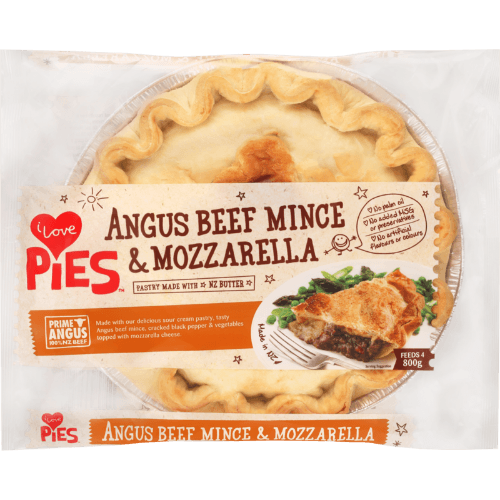 I Love Pies Angus Beef Mince & Mozzarella Pie