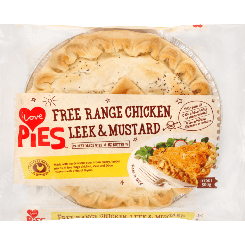 I Love Pies Free Range Chicken Leek & Mustard Pie