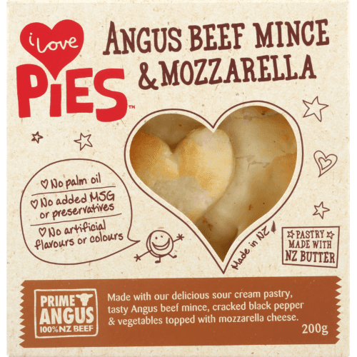 I Love Pies Angus Beef Mince & Mozzarella Pie