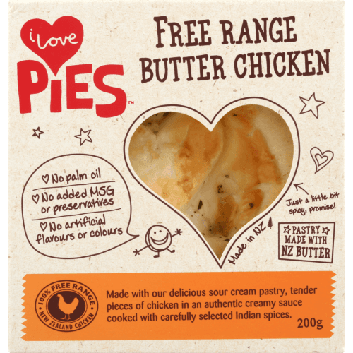 I Love Pies Free Range Butter Chicken Pie