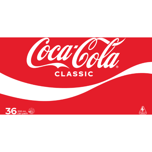 Coca-Cola Soft Drink Cans 36 × 330 mL