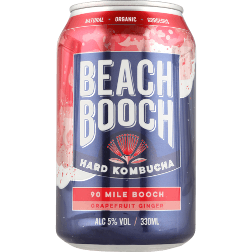 Beach Booch Grapefruit Ginger Hard Alcoholic Kombucha 330 mL
