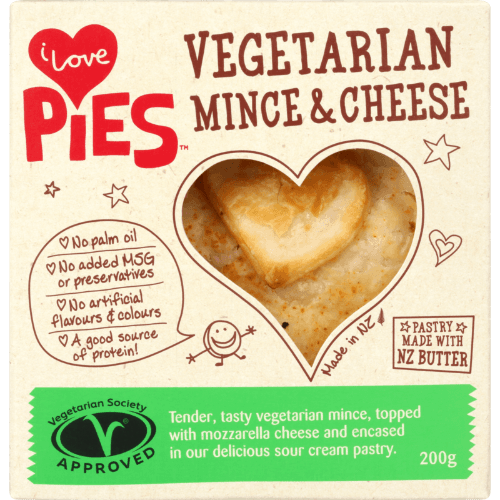 I Love Pies Vegetarian Mince & Cheese Pie