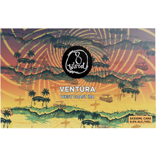 8 Wired Ventura West Coast IPA Cans 6 × 330 mL