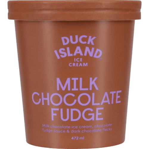 Duck Island Milk Chocolate Fudge Ice Cream