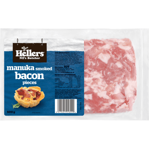 Hellers Manuka Smoked Bacon Pieces