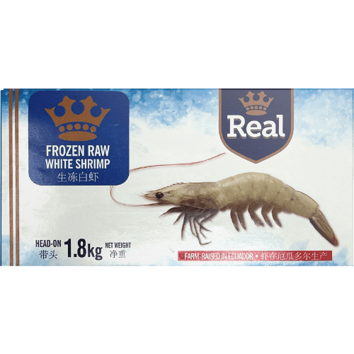 Real Raw Whole Vannamei Prawns 20/30