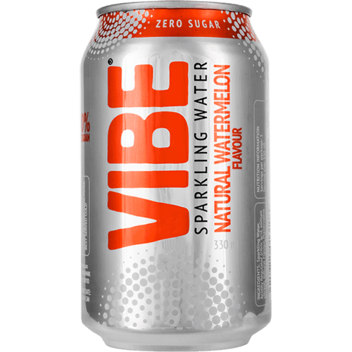 Vibe Natural Watermelon Flavour Sparkling Water 330 mL