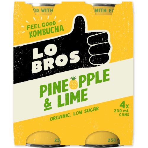 Lo Bros Pineapple & Lime Kombucha
