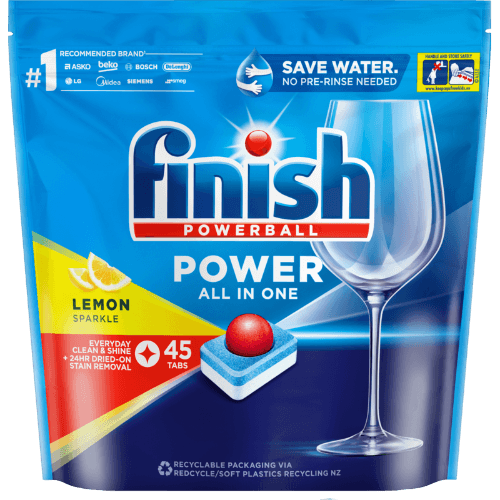 Finish Power All In One Lemon Dishwasher Tablets 45 pack