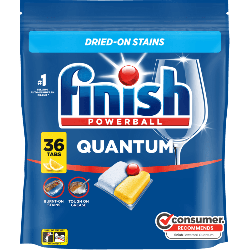 Finish Quantum All-In-1 Lemon Dishwasher Tablets