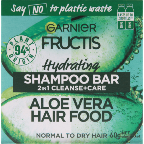 Garnier Fructis Aloe Vera Hair Food Hydrating Shampoo Bar 60 g