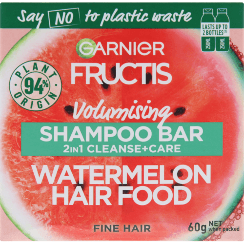 Garnier Fructis Watermelon Hair Food Volumising Shampoo Bar 60 g