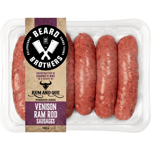 Beard Brothers Rum & Que Pitmaster Series Venison Ram Rod Sausages