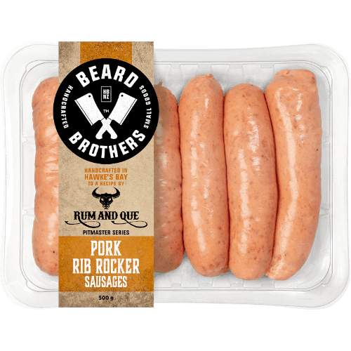 Beard Brothers Rum & Que Pitmaster Series Pork Rib Rocker Sausages