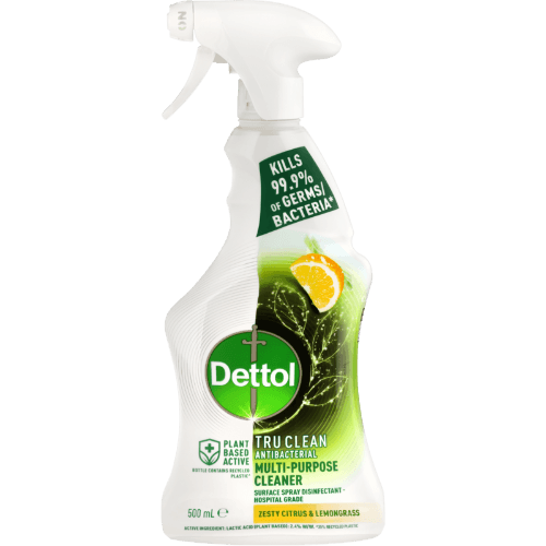 Dettol True Clean Zesty Citrus Multipurpose Cleaner Antibacterial Spray