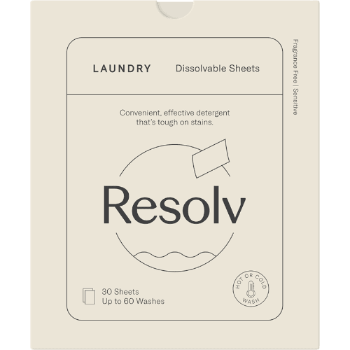 Resolv Fragrance Free/Sensitive Dissolvable Laundry Sheets 30 pack