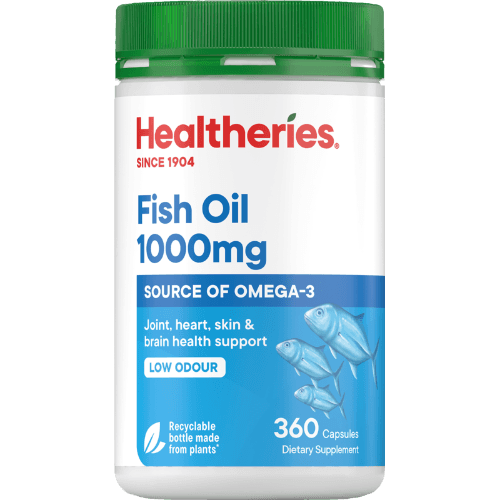 Healtheries Fish Oil 1000mg Capsules