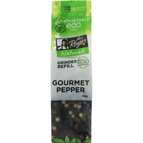 Mrs Rogers Naturals Gourmet Pepper Grinder Refill