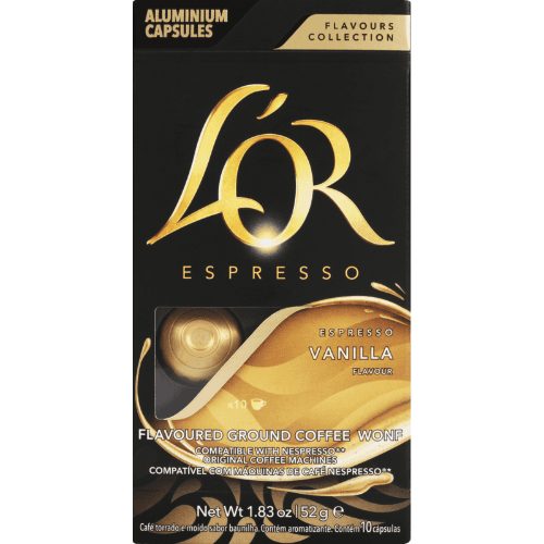 L'OR Flavours Collection Vanilla Coffee Capsules 10 × 5.2 g