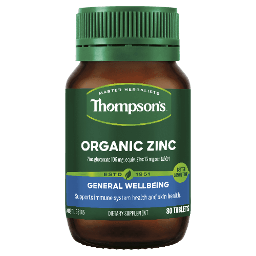 Thompsons Organic Zinc Tablets