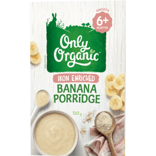 Only Organic Iron Enriched Banana Porridge 6+ Months
