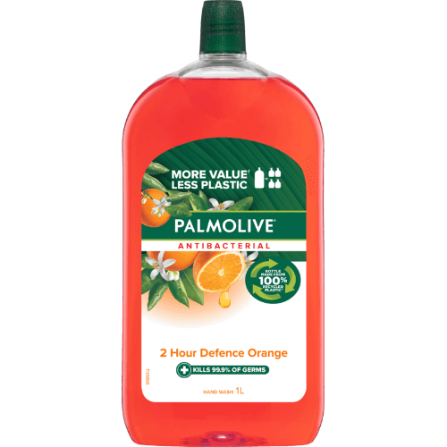 Palmolive Antibacterial 2 Hour Defence Orange Liquid Hand Wash Soap Refill 1 L