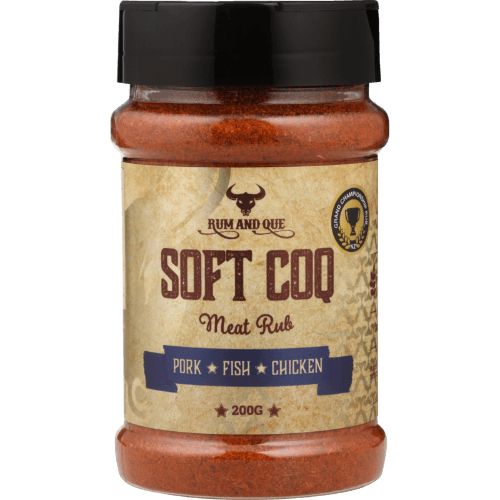 Rum and Que Soft COQ Pork, Fish or Chicken Meat Rub