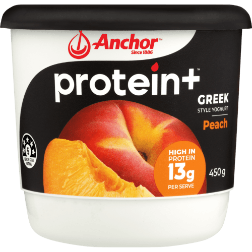 Anchor Protein Plus Yoghurt Tub Peach 450 g