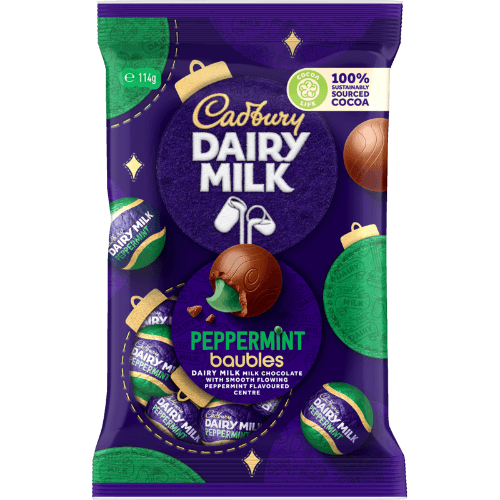 Cadbury Dairy Milk Peppermint Chocolate Baubles