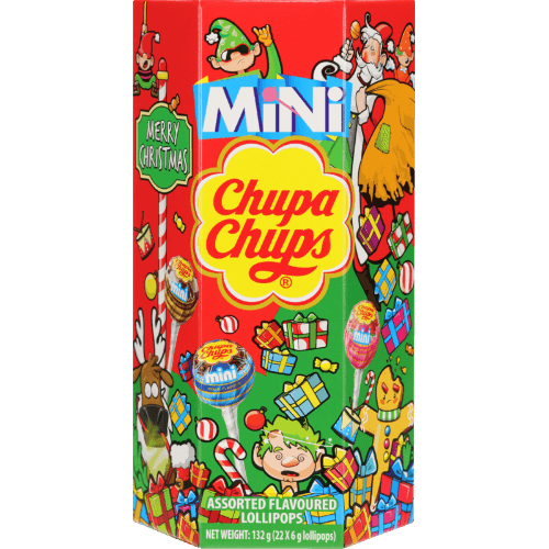 Chupa Chups Mini Hex Tube Assorted Lollipops