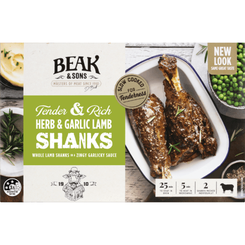 Beak & Sons Herb & Garlic Lamb Shanks