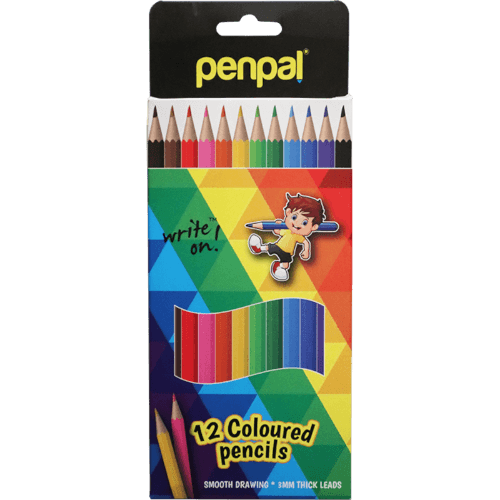 Penpal Coloured Pencils 12 pack