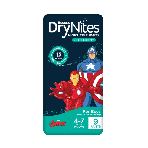 Huggies DryNites Night Time Pants for Boys 4-7 Years 17-30kg