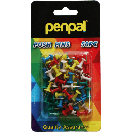 Penpal Push Pins 50 Piece