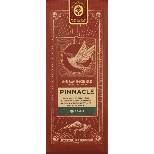 Hummingbird Special Reserve Pinnacle Organic Fair Trade Coffee Beans 200 g