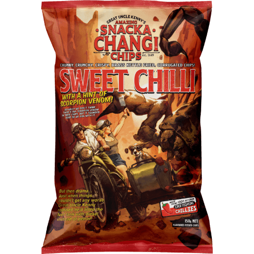 Snacka Changi Chips Kettle Fried Sweet Chilli Potato Chips