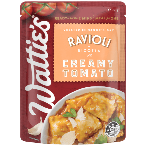 Wattie's Ravioli Ricotta With Creamy Tomato