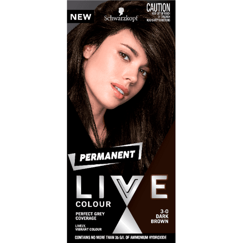 Schwarzkopf Live 3.0 Dark Brown Permanent Hair Colour