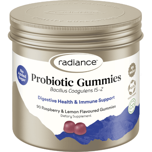 Radiance Probiotic Raspberry & Lemon Flavoured Gummies