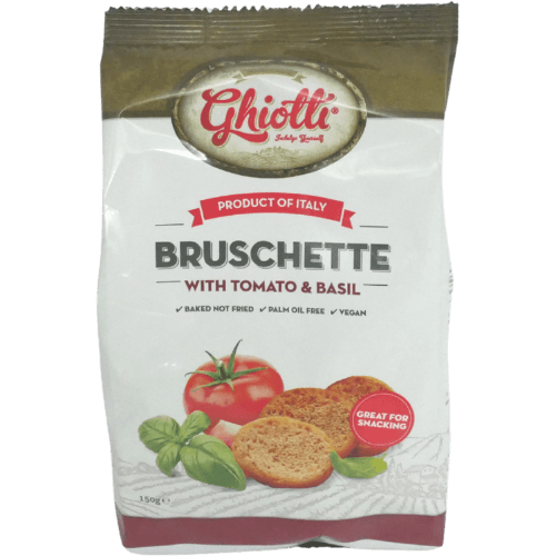 Ghiotti Bruschette With Tomato & Basil 150 g
