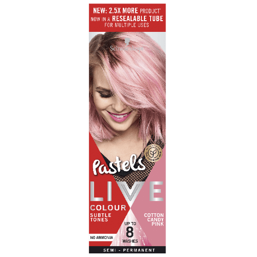Schwarzkopf Live Pastels Cotton Candy Pink Semi Permanent Colour