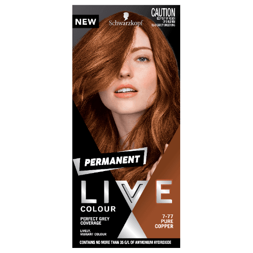 Schwarzkopf Live 7.77 Pure Copper Hair Colour