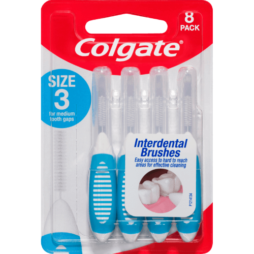Colgate Size 3 Interdental Brushes 8 pack