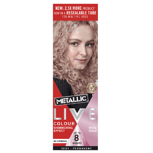 Schwarzkopf Live Metallic Rose Gold Semi Permanent Colour