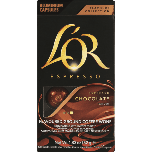 L'OR Flavours Collection Chocolate Coffee Capsules 10 × 5.2 g