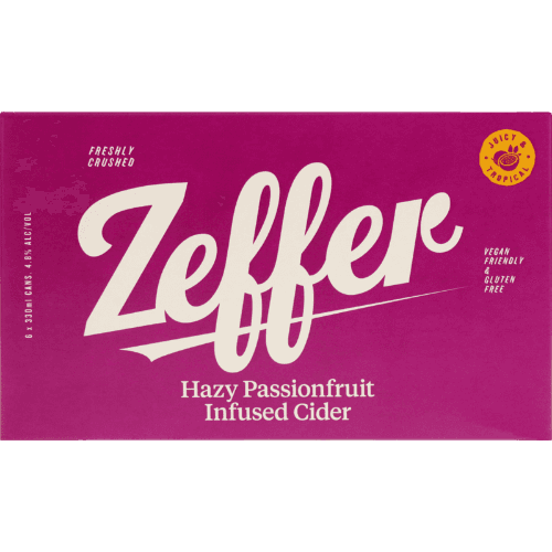 Zeffer Hazy Passionfruit Infused Cider