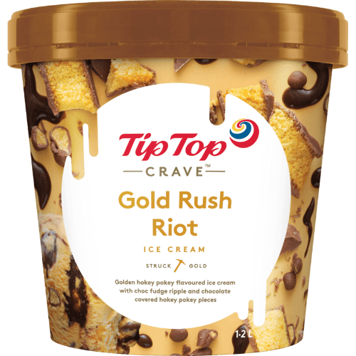 Tip Top Crave Gold Rush Riot Ice Cream