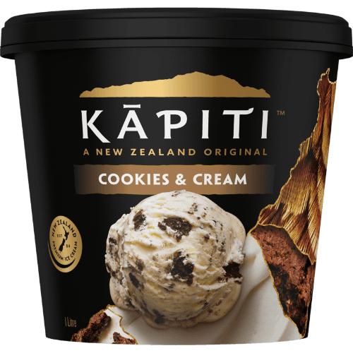 Kapiti Cookies & Cream Ice Cream