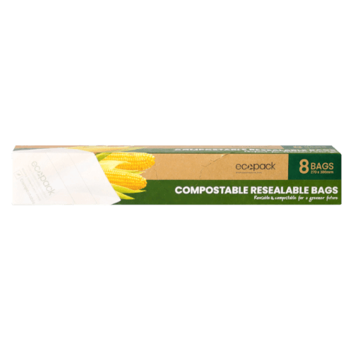 Ecopack Compostable/Biodegradable Resealable Bags